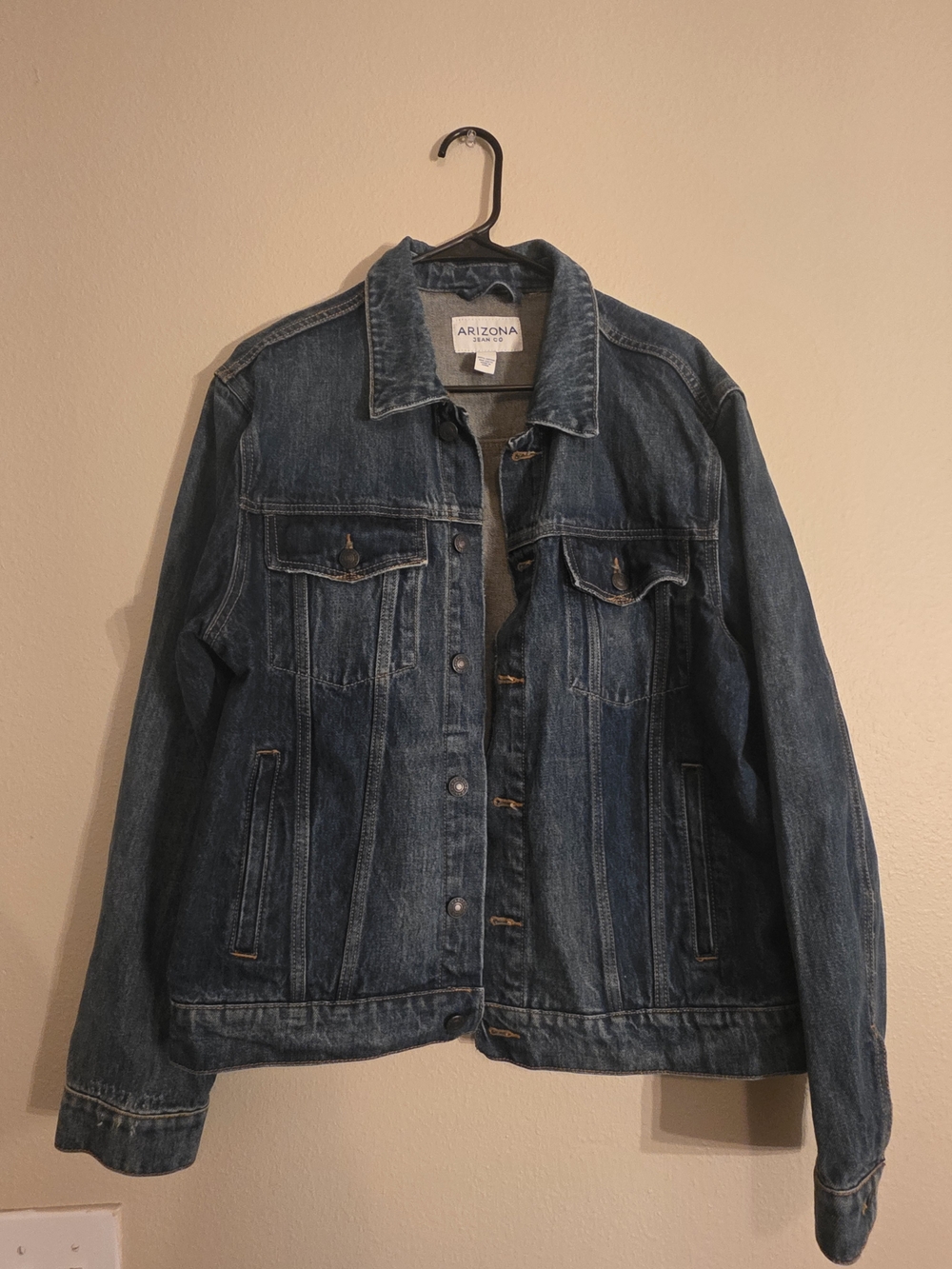 Arizona Jean Company Men's Classic Blue Denim Jacket